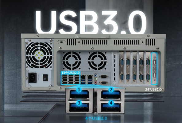 國產(chǎn)化飛騰4U工控機(jī)USB口.png