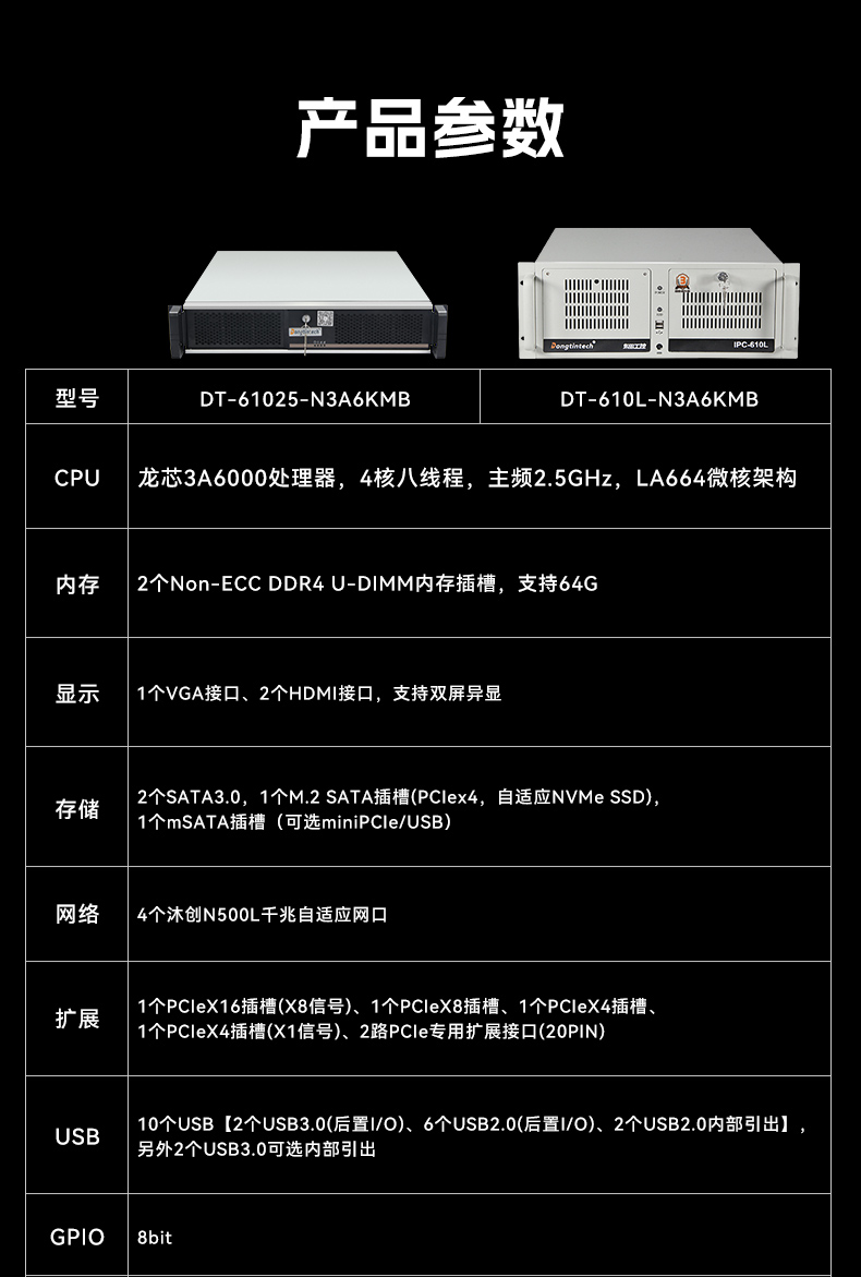 國(guó)產(chǎn)龍芯多網(wǎng)口內(nèi)蒙古工控機(jī),雙顯工業(yè)主機(jī)電腦,DT-61025-N3A6KMB.jpg