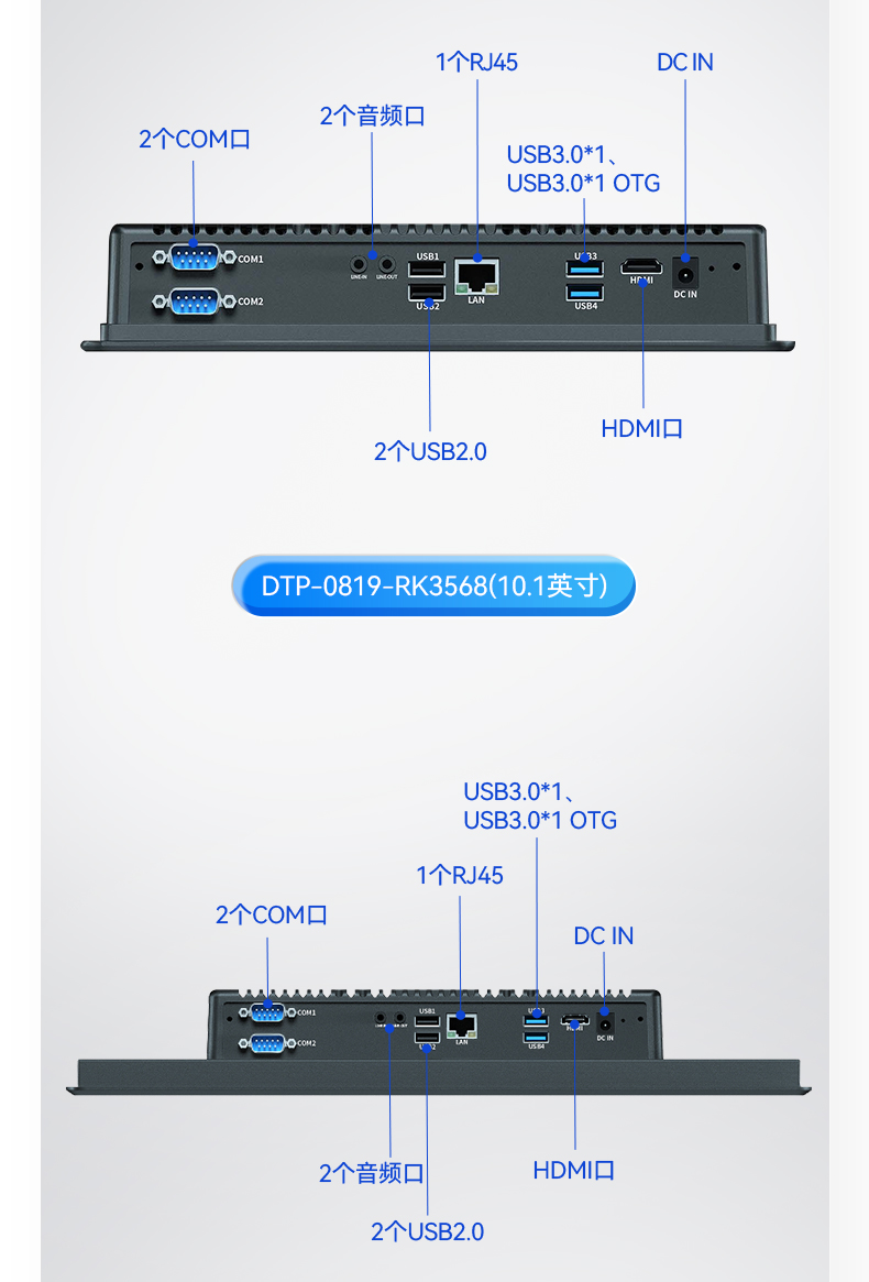 10.1寸國(guó)產(chǎn)工業(yè)平板電腦,瑞芯微RK3568觸摸一體機(jī),DTP-0819-RK3568.jpg