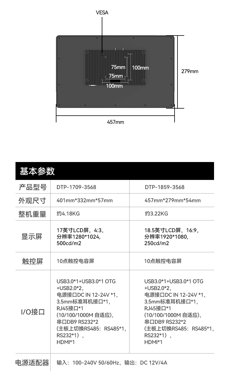 18.5寸國產工業(yè)平板電腦,瑞芯微工業(yè)觸摸一體機,DTP-1859-3568.jpg